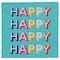 Teal Happy Happy Lunch Napkins, 20ct. by Celebrate It™